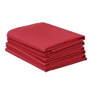 6 Pack Polyester Napkins for Restaurant Dinner Banquet 19x19inch Red